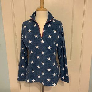 Eddie Bauer star print women's fleece jacket